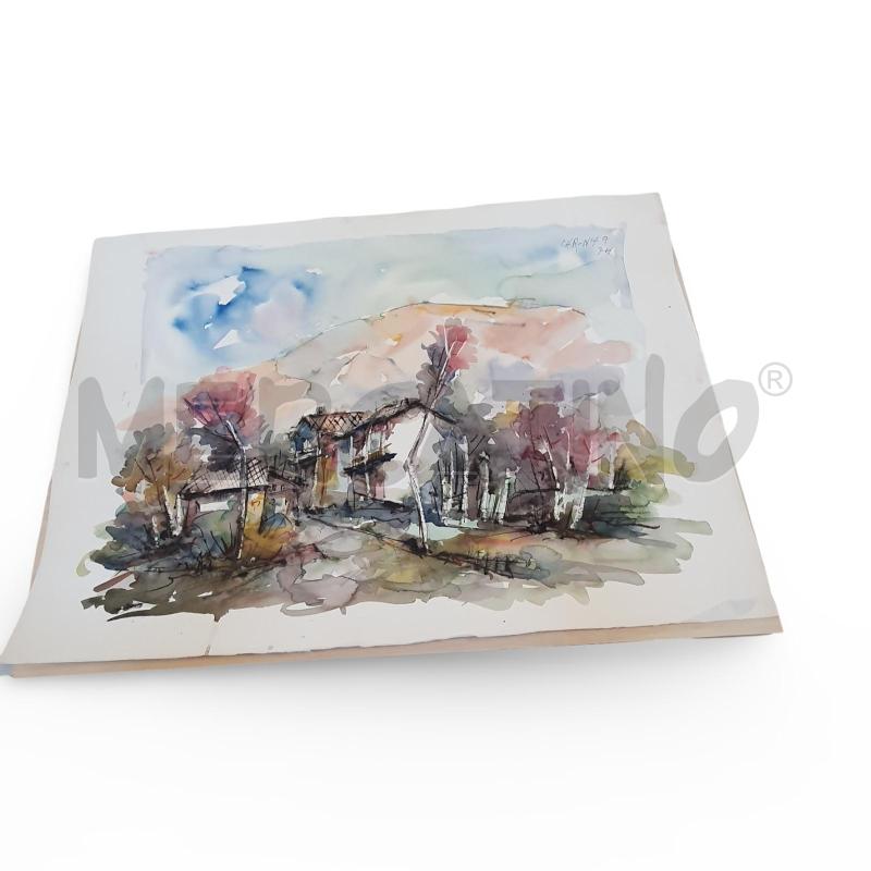 QUADRO ACQUERELLO CARENA  57X75 CM PAESAGGIO | Mercatino dell'Usato Osasco 1
