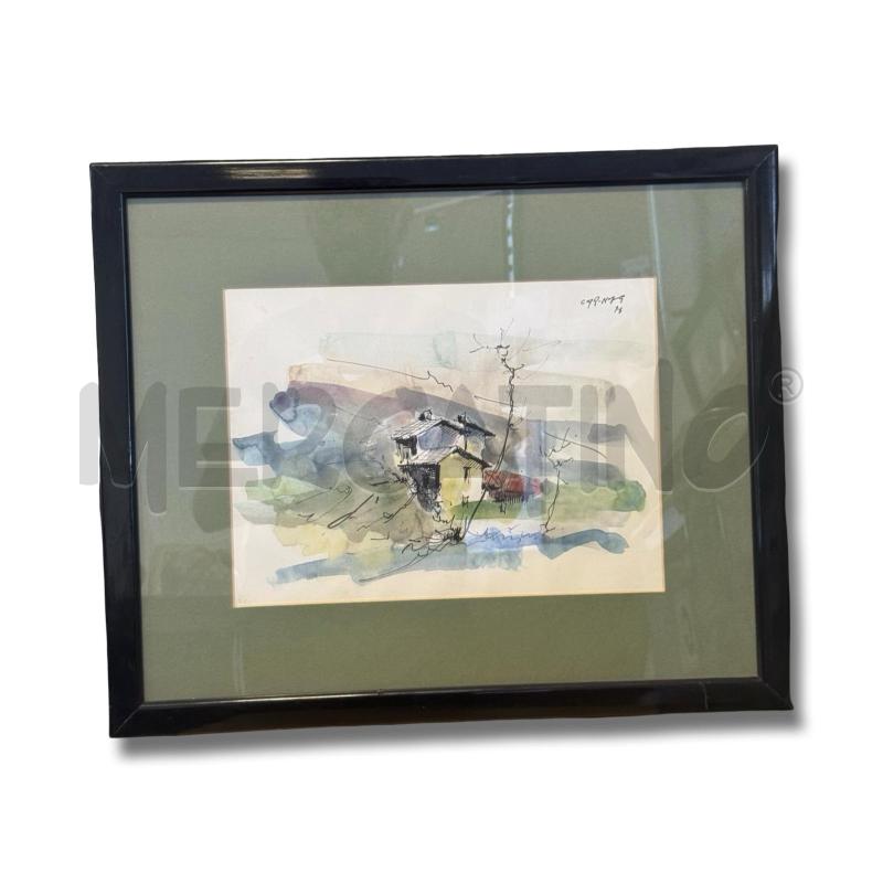 QUADRO ACQUERELLO E CHINA G. CARENA 1915/1990 30X22 | Mercatino dell'Usato Osasco 1