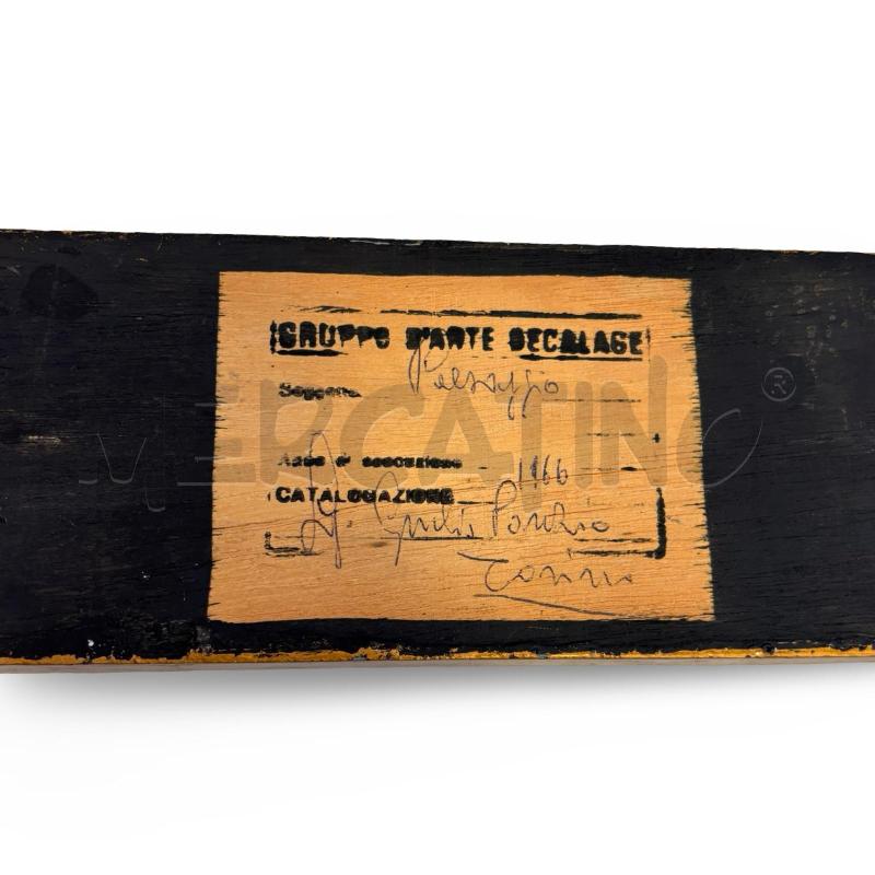 QUADRO DECALAGE BOSCO CON CAVALLO 50X10 ANNI 60 | Mercatino dell'Usato Osasco 4