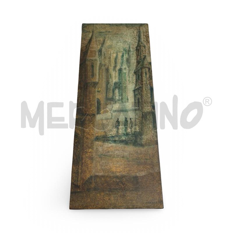 QUADRO DECALAGE CITTÀ 19.5X50 ANNI 60' | Mercatino dell'Usato Osasco 1