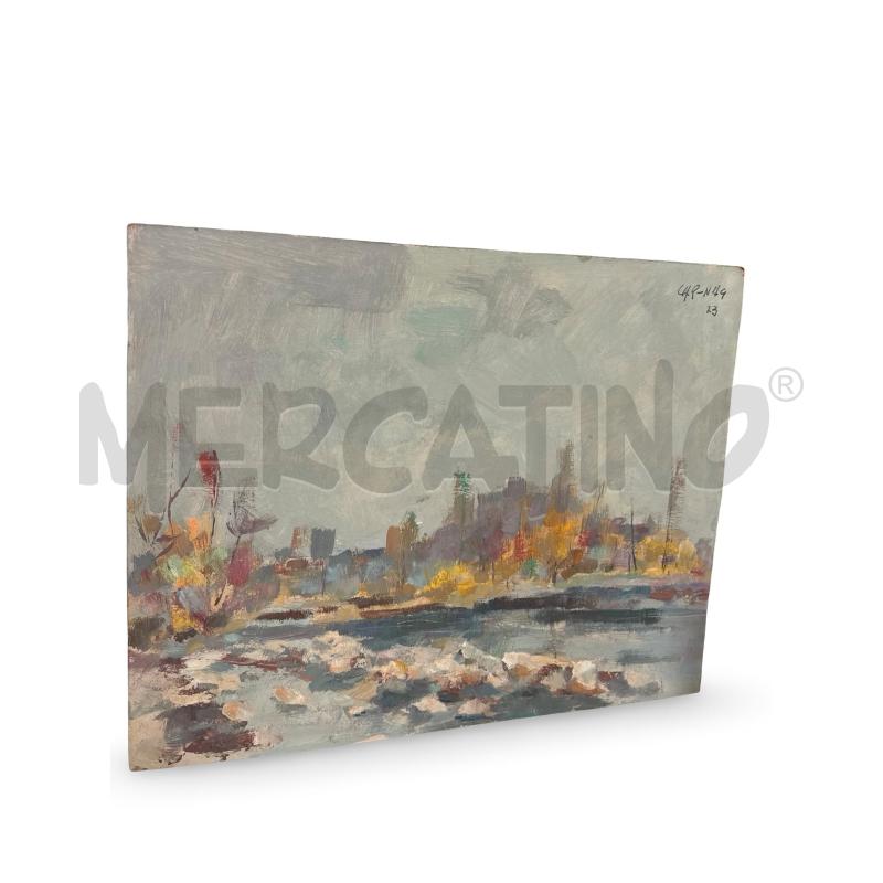 QUADRO G. CARENA PAESAGGIO SU CARTONCINO 50X40 CM | Mercatino dell'Usato Osasco 3