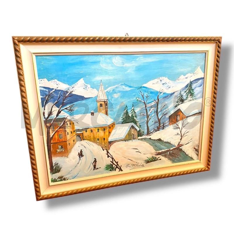 QUADRO GIUSEPPE MOIA OLIO SU TELA 49X34 | Mercatino dell'Usato Osasco 1