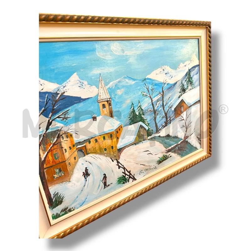 QUADRO GIUSEPPE MOIA OLIO SU TELA 49X34 | Mercatino dell'Usato Osasco 2