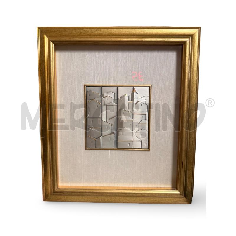 QUADRO LASTRA ARGENTO 800 OTTAVIANI 16X16  | Mercatino dell'Usato Osasco 1