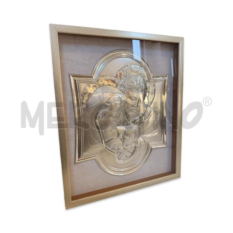 QUADRO LASTRA IN ARGENTO NATIVITÀ 31X36 | Mercatino dell'Usato Osasco 1