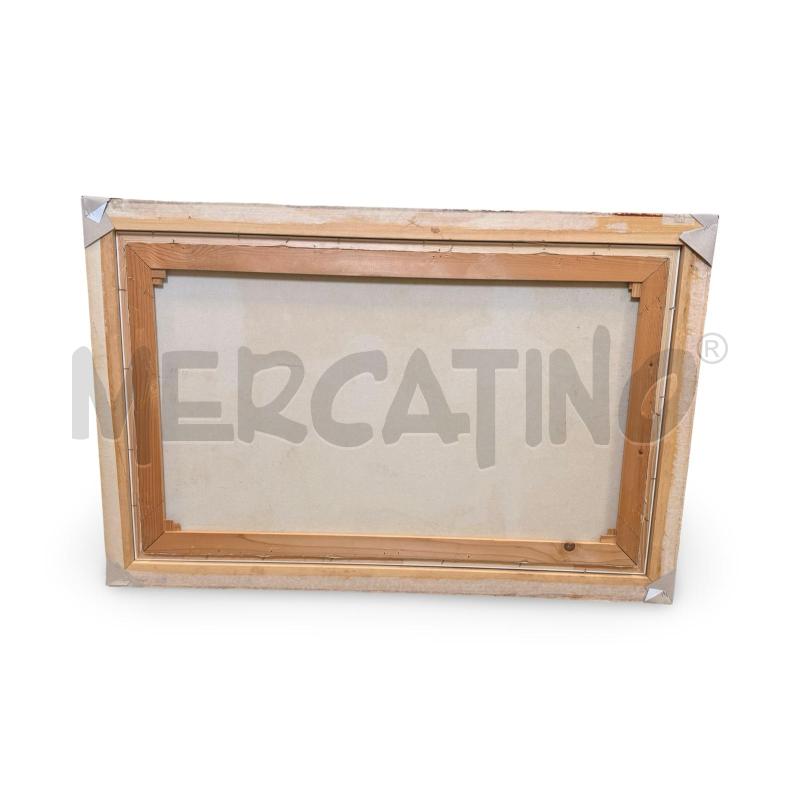 QUADRO OLIO SI TELA BAMBINI E CANE ANNI 60 | Mercatino dell'Usato Osasco 4