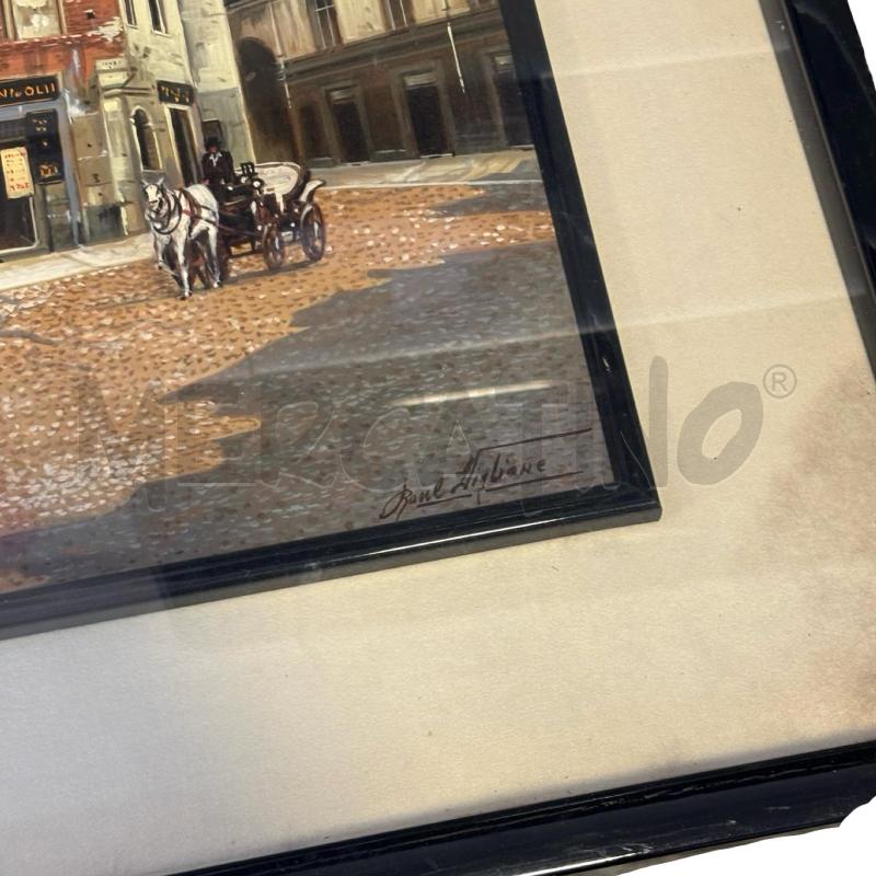 QUADRO OLIO SU TELA 30X40 CM PAUL AIGLIONE SCORCIO TORINO | Mercatino dell'Usato Osasco 2