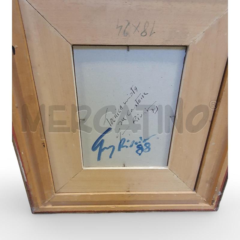 QUADRO OLIO SU TELA GUY RIVOIR TETTI INNEVATI 18X24 | Mercatino dell'Usato Osasco 2
