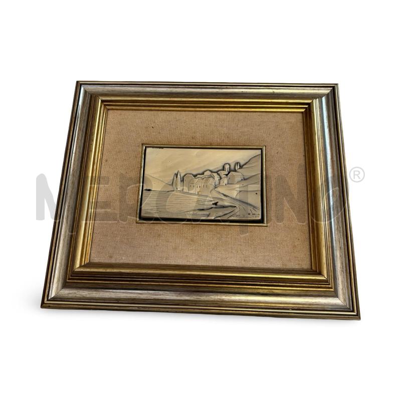 QUADRO OTTAVIANI IN LASTRA D'ARGENTO 925/1000 13X18 | Mercatino dell'Usato Osasco 1