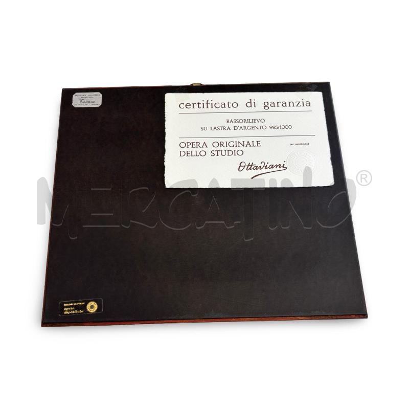QUADRO OTTAVIANI IN LASTRA D'ARGENTO 925/1000 13X18 | Mercatino dell'Usato Osasco 2
