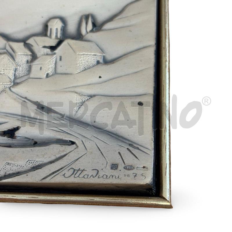 QUADRO OTTAVIANI IN LASTRA D'ARGENTO 925/1000 13X18 | Mercatino dell'Usato Osasco 4