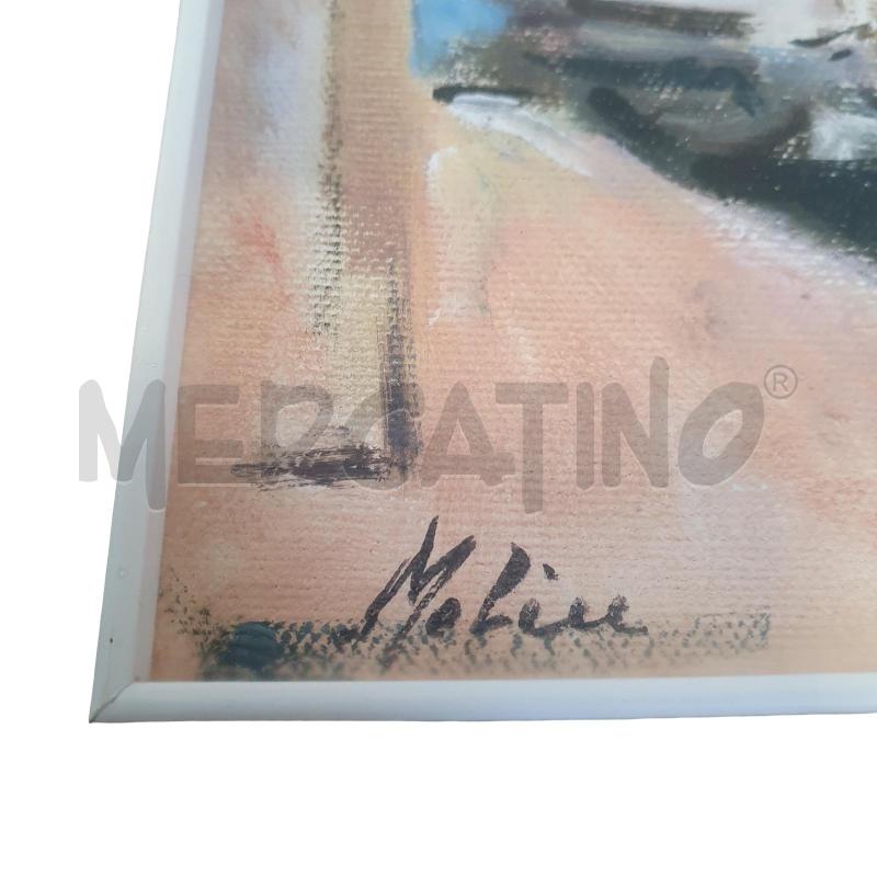 QUADRO PITTORE MOLIN OLIO SU TELA VENEZIA 23X18 CM | Mercatino dell'Usato Osasco 2