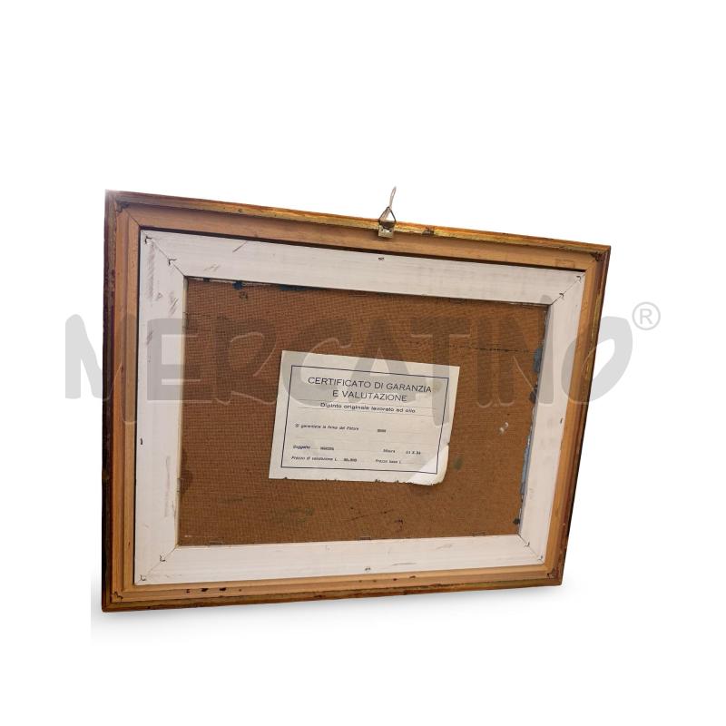 QUADRO POTTORE EROS CON CERTIFICA PAESAGGIO MARINO 34X24 | Mercatino dell'Usato Osasco 3