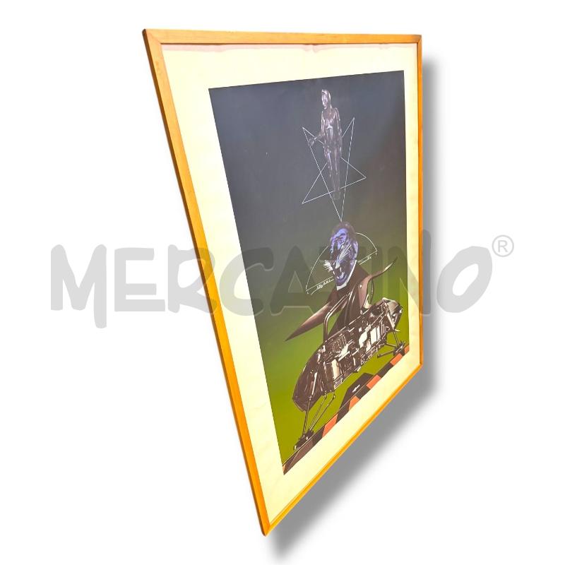 QUADRO SERIGRAFIA  SERGIO SARRIS METROPOLIS 45X60 QUADRO NO VETRO | Mercatino dell'Usato Osasco 2