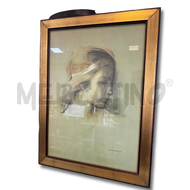 QUADRO SYLVIA LEFKOVITZ CARBONCINO E TECNICA MISTA 68X50  | Mercatino dell'Usato Osasco 2