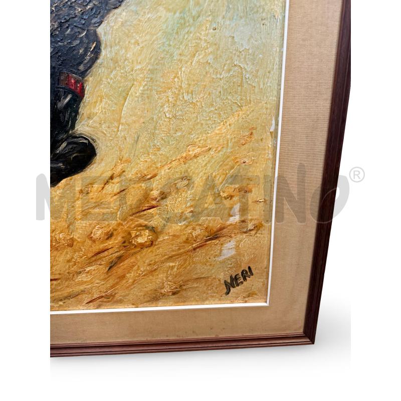 QUADRO TEMPERA MOTO FIRMA LUPO 100X70 | Mercatino dell'Usato Osasco 2