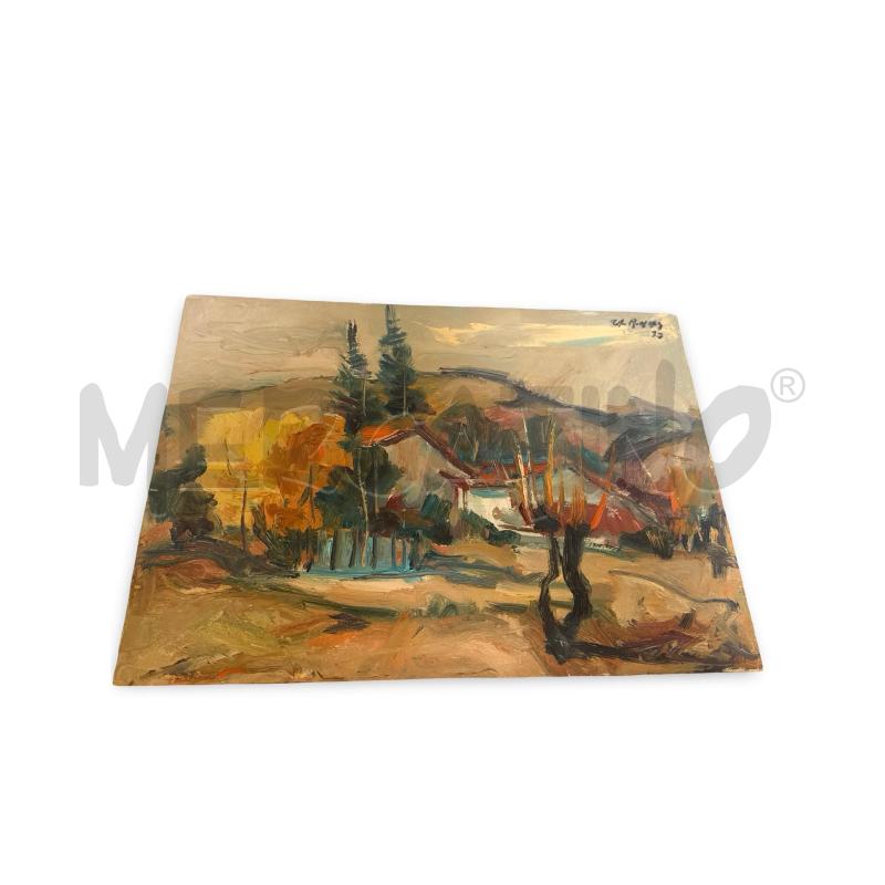 QUADRO  G. CARENA PAESAGGIO SU CARTONCINO 35X25 CM  | Mercatino dell'Usato Osasco 1