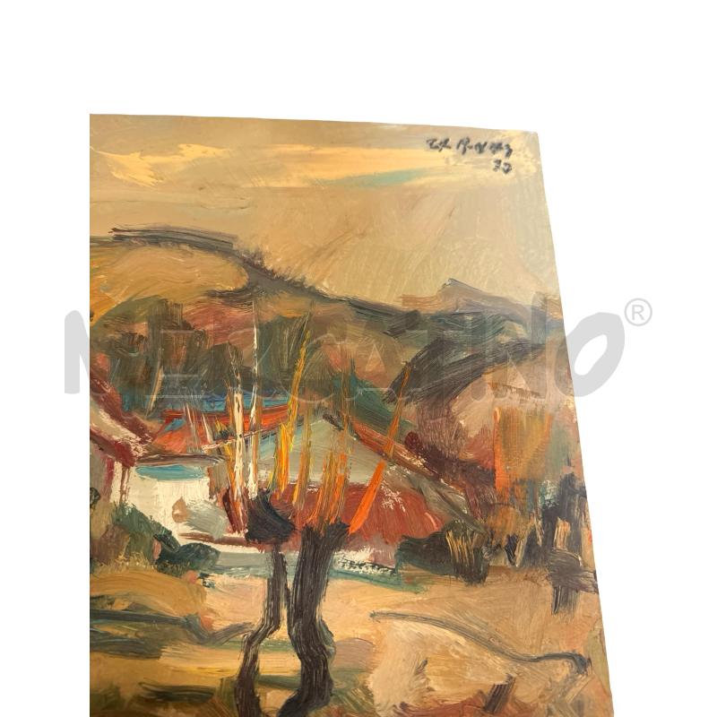 QUADRO  G. CARENA PAESAGGIO SU CARTONCINO 35X25 CM  | Mercatino dell'Usato Osasco 2