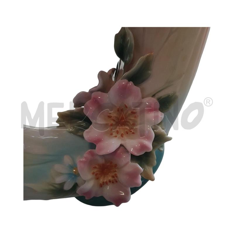 RARO VASO A FARFALLA PORCELLANA FRANZ 38 CM | Mercatino dell'Usato Osasco 4