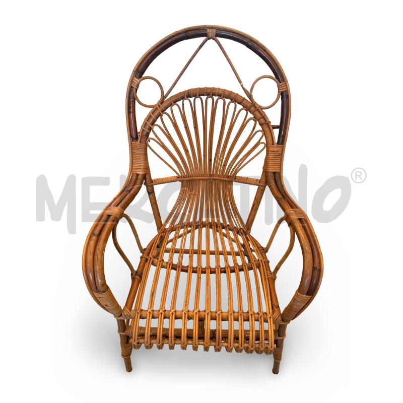 SALOTTO VIMINI BAMBU 3PZ. 2POLTRONE+TAVOLINO | Mercatino dell'Usato Osasco 3