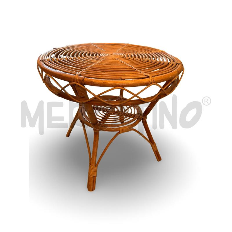 SALOTTO VIMINI BAMBU 3PZ. 2POLTRONE+TAVOLINO | Mercatino dell'Usato Osasco 4