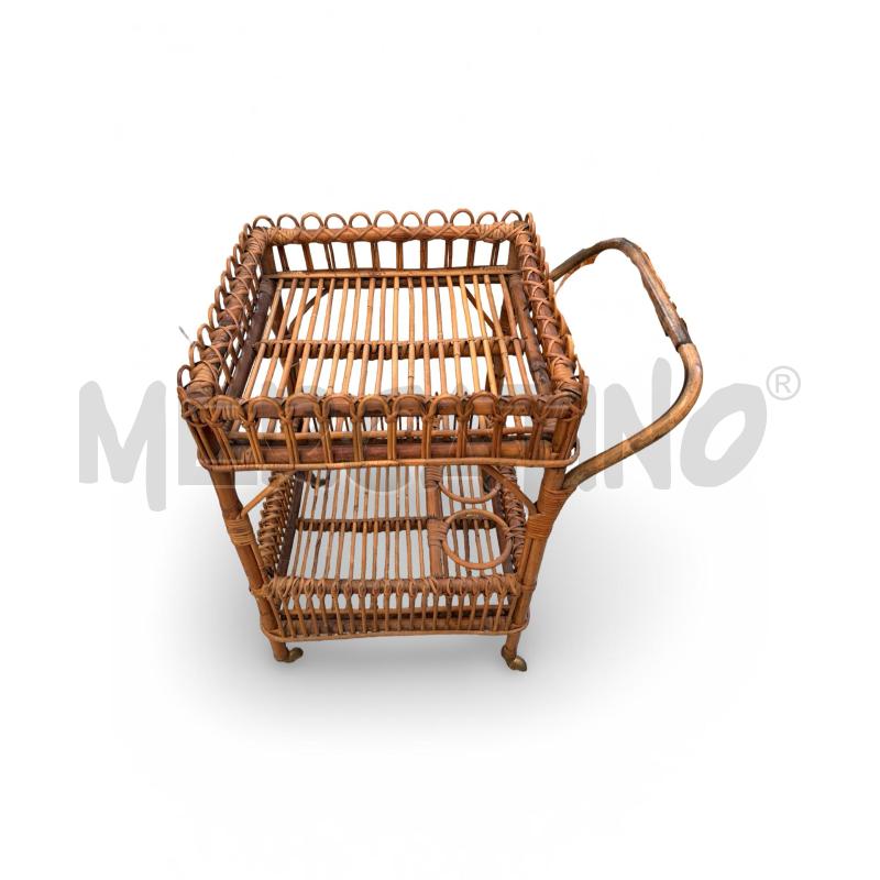 SALOTTO VIMINI BAMBU 4 PZ. 2 POLTRONE+DIVANO+CARRELLO | Mercatino dell'Usato Osasco 4