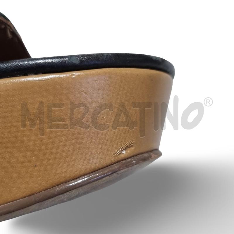 SANDALI DONNA GUESS NERI ZEPPA MARRONE  | Mercatino dell'Usato Osasco 5