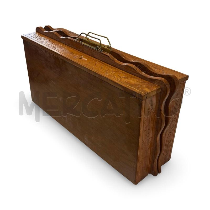 SCACCHIERA CINESE LEGNO E PEZZI RESINA RICHIUDIBILE | Mercatino dell'Usato Osasco 4