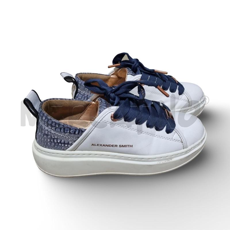 SCARPE DONNA ALEXANDER SMITH BIANCA E LACCI BLU | Mercatino dell'Usato Osasco 2