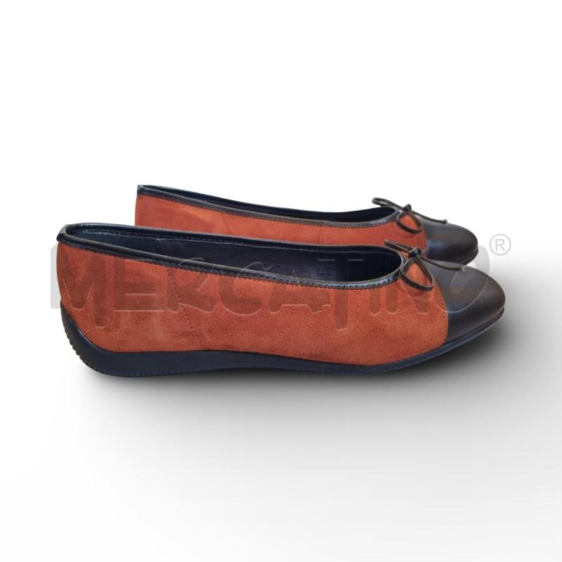 SCARPE DONNA BALLERINA ARA  MARRONE E CAMOSCIO ARAGOSTA | Mercatino dell'Usato Osasco 2