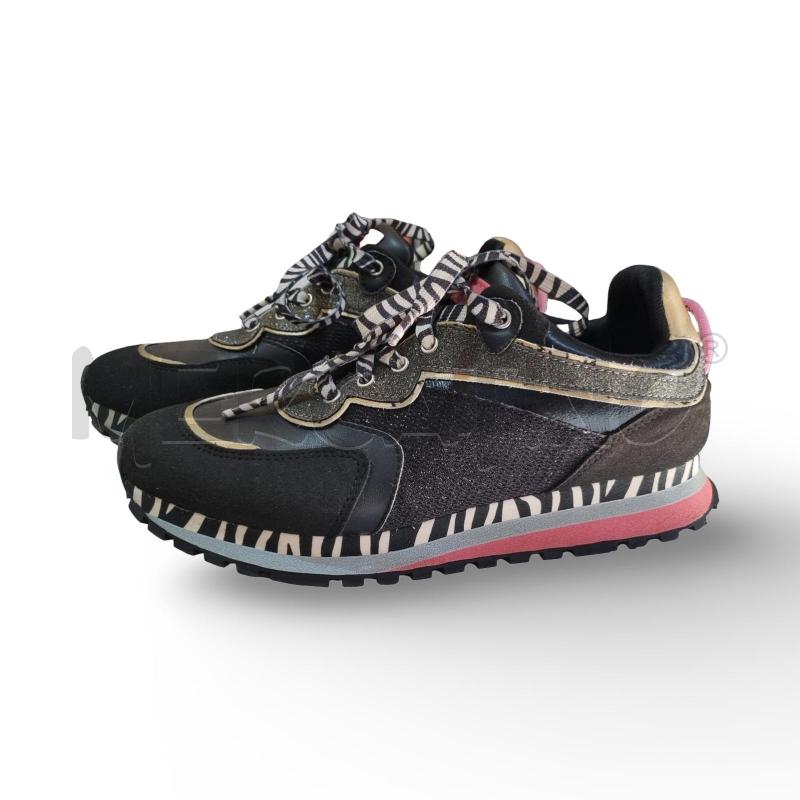 SCARPE DONNA LIU JO NERE CON LACCI ZEBRATI | Mercatino dell'Usato Osasco 1