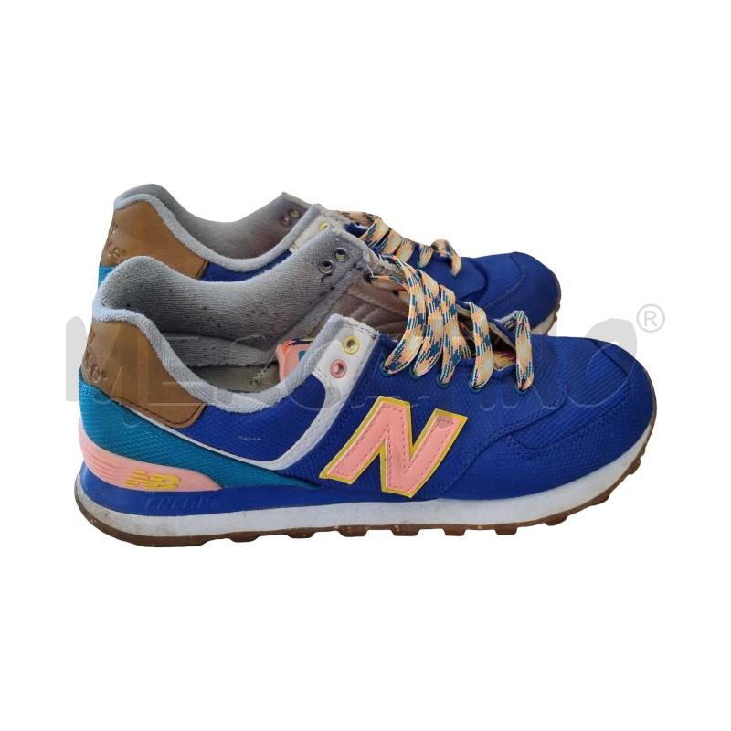SCARPE DONNA NEW BALANCE AZZURRA VERDE ROSA | Mercatino dell'Usato Osasco 1