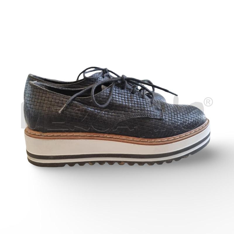 SCARPE DONNA VIA MAESTRA NERE INTRECCIATE  | Mercatino dell'Usato Osasco 2