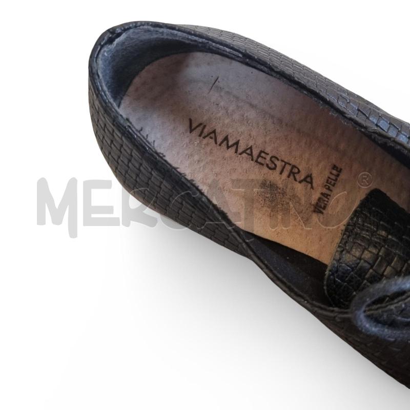 SCARPE DONNA VIA MAESTRA NERE INTRECCIATE  | Mercatino dell'Usato Osasco 4