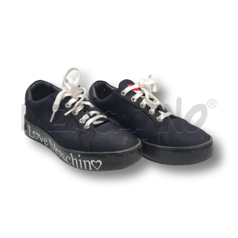 SCARPE DONNA  MOSCHINO NERE CUORI | Mercatino dell'Usato Osasco 1
