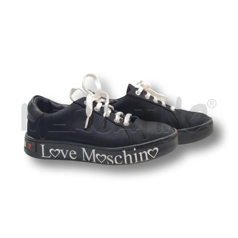 SCARPE DONNA  MOSCHINO NERE CUORI | Mercatino dell'Usato Osasco 2