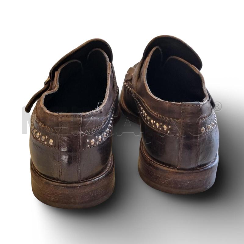 SCARPE UOMO MOMA MARRONI CON FIBBIA E BORCHIETTE  | Mercatino dell'Usato Osasco 3