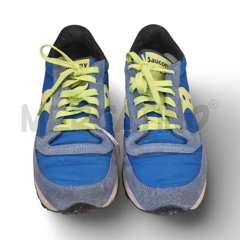 SCARPE UOMO  SAUCONY JAZZ VERDE ACIDO E BLU CHIARO | Mercatino dell'Usato Osasco 1