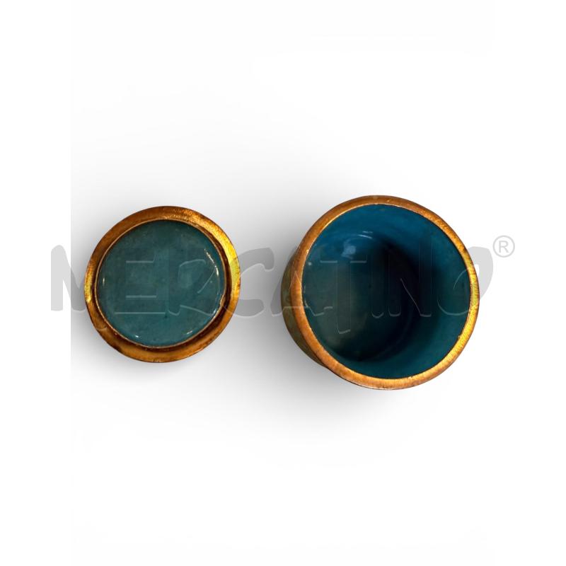 SCATOLA PORTA THE' CLOISONNE 5 CM | Mercatino dell'Usato Osasco 2