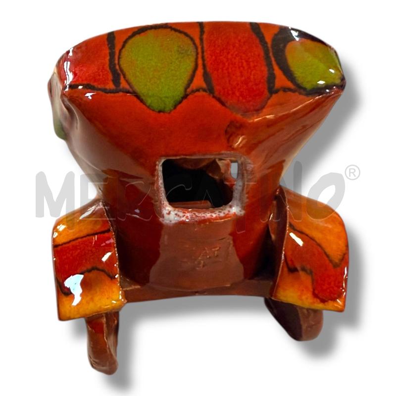 SCULTURA MACCHINA CERAMICA MAIOLICA VERZOLINI ANNI '70 | Mercatino dell'Usato Osasco 3