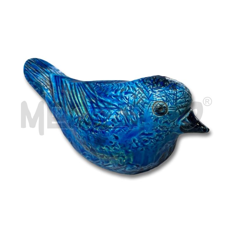 SCULTURA VINTAGE PASSERO IN CERAMICA RIMINI BLU ALDO LONDI PER BITSSI ANNI 60 20 CM  | Mercatino dell'Usato Osasco 3
