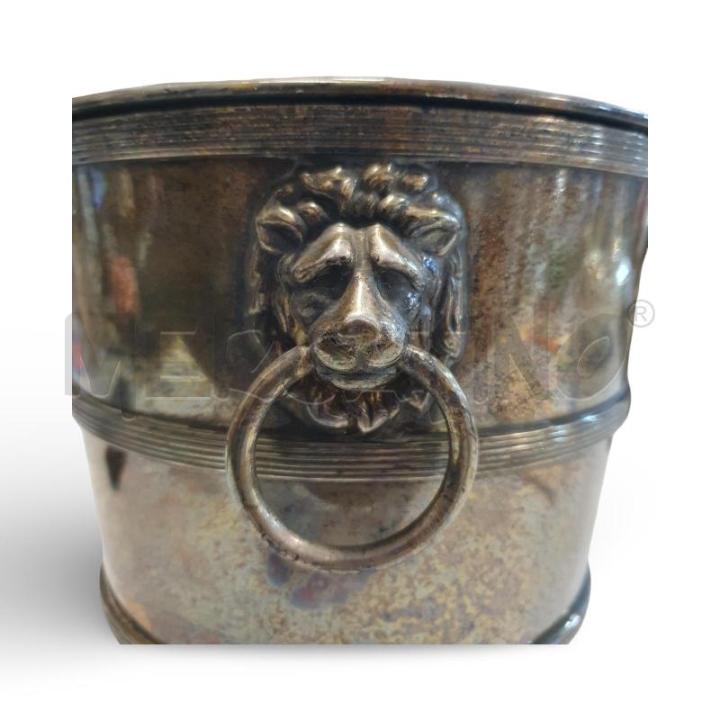 SECCHIELLO PER CHAMPAGNE SHEFFIELD INGLESE MARCHIO BEA CON CORONA INGLESE ALTEZZA 21 CM DIAMETRO 20  | Mercatino dell'Usato Osasco 2
