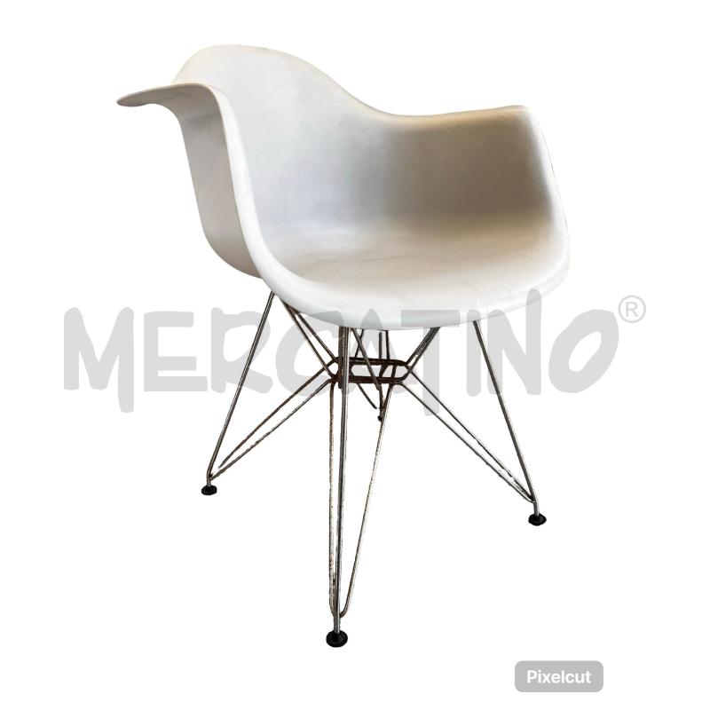 SEDIA DESIGN STILE VITRA EAMES PLASTIC GRIGIA | Mercatino dell'Usato Osasco 2