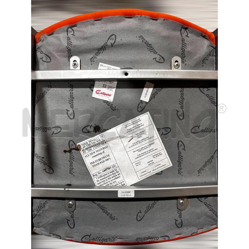 SEDIE CALLIGARIS ARANCIONI PZ.4 DA SISTEMARE  | Mercatino dell'Usato Osasco 3