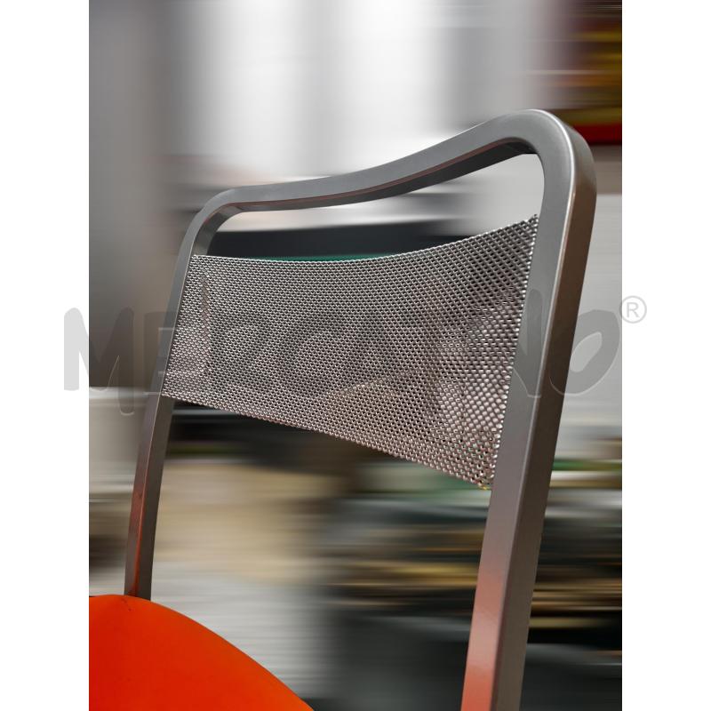 SEDIE CALLIGARIS ARANCIONI PZ.4 DA SISTEMARE  | Mercatino dell'Usato Osasco 5