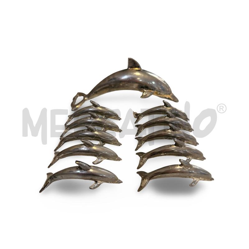SEGNAPOSTO 10+ APRIBOTTIGLIA SILVER PLATED DELFINI | Mercatino dell'Usato Osasco 1