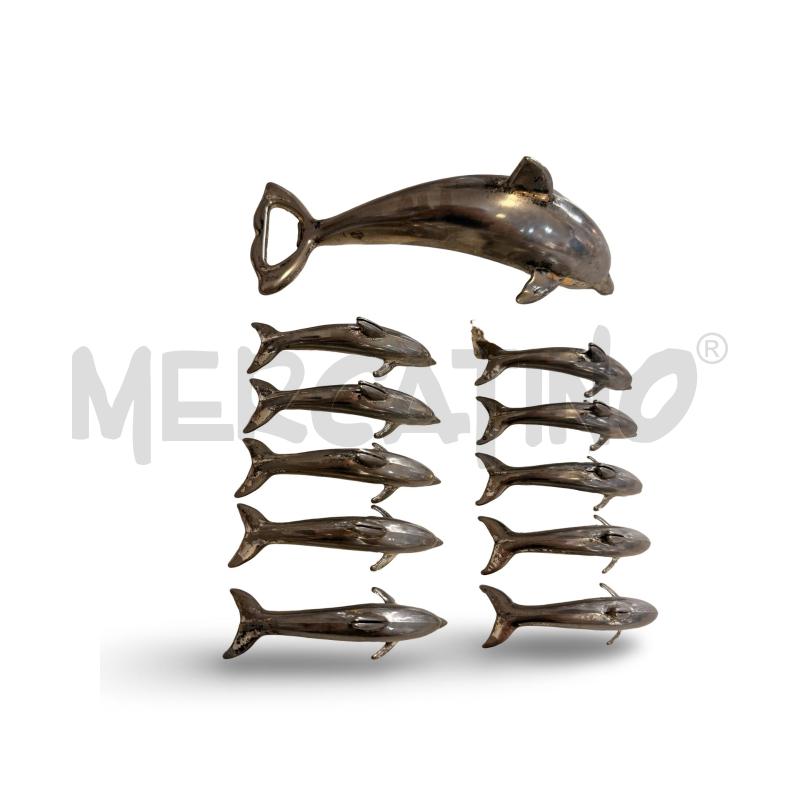 SEGNAPOSTO 10+ APRIBOTTIGLIA SILVER PLATED DELFINI | Mercatino dell'Usato Osasco 2