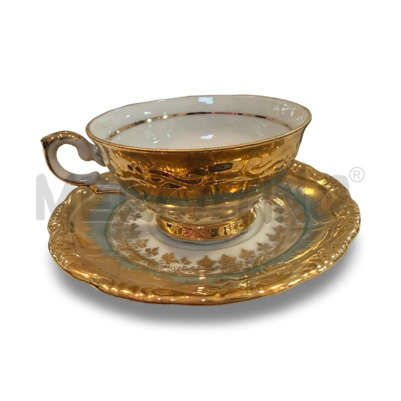 SERVIZIO CAFFÈ BAVARIA PZ.12 BIANCO AZZURRO DORATO | Mercatino dell'Usato Osasco 3