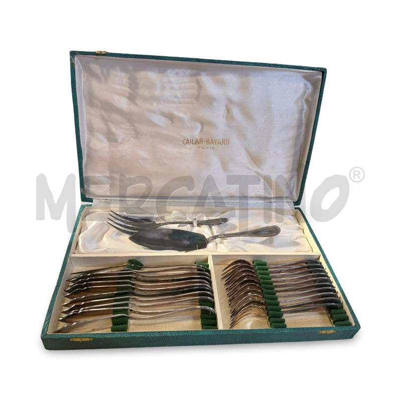 SERVIZI PZ. 23 CAILAR BAYARD METALLO ARG 60GR MARCHIO 10 FORCHETTE 12 COLTELLI 2 GRANDI | Mercatino dell'Usato Osasco 1
