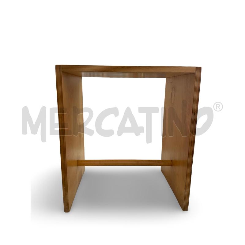 SGABELLO SGABILLO MAX BILL PER ZANOTTA ISPIRATO A ULMER HOCKER ANNI 70 45X40X30 FIRMA VISIBILE | Mercatino dell'Usato Osasco 1